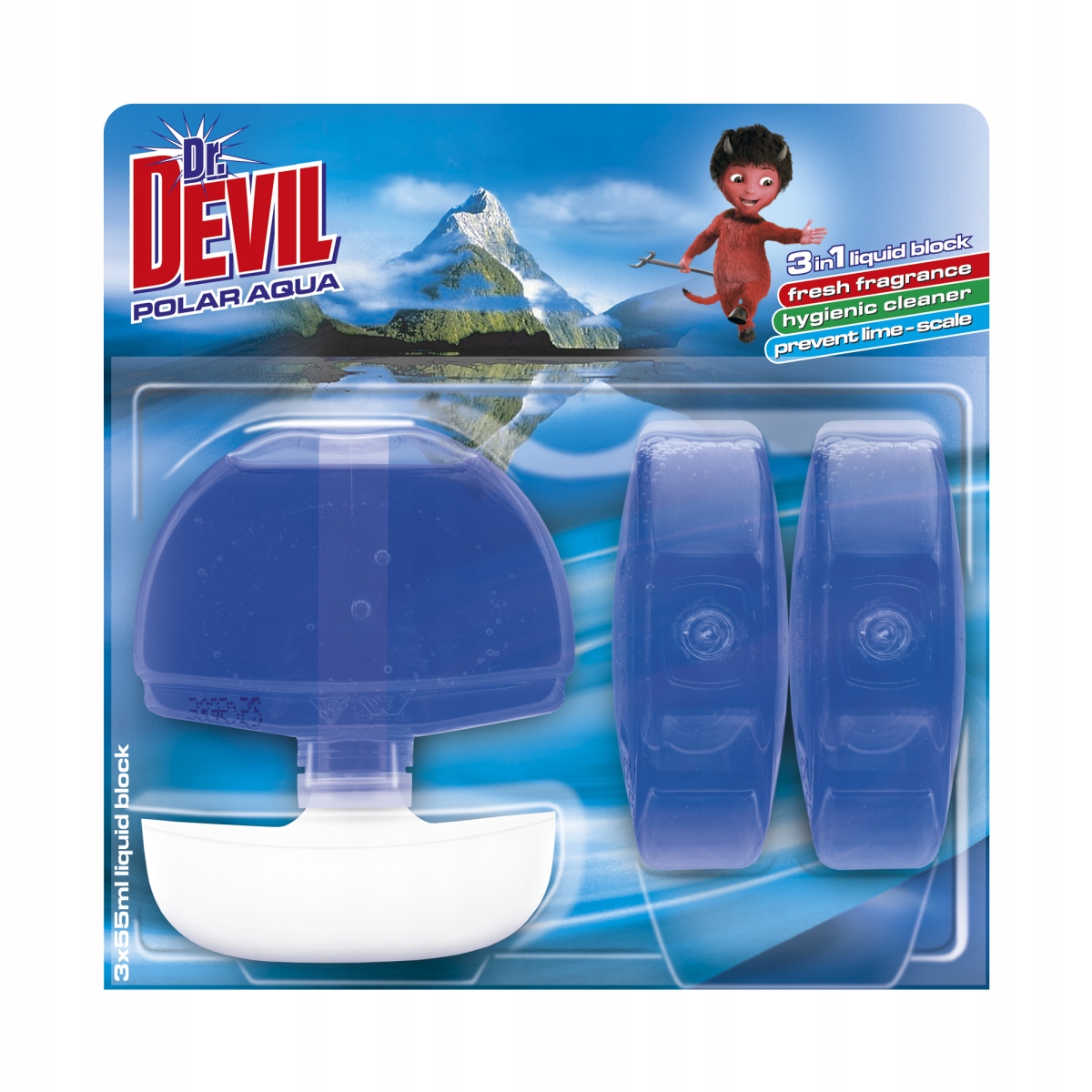 

Zawieszka Dr. Devil w płynie do wc Polar 3x55ml