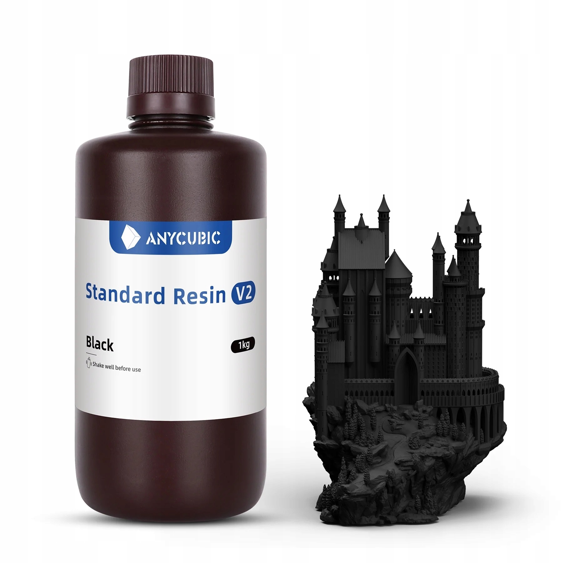 Żywica UV Anycubic Standard V2 Black Czarny Czarna 1l 1kg do Drukarki 3D