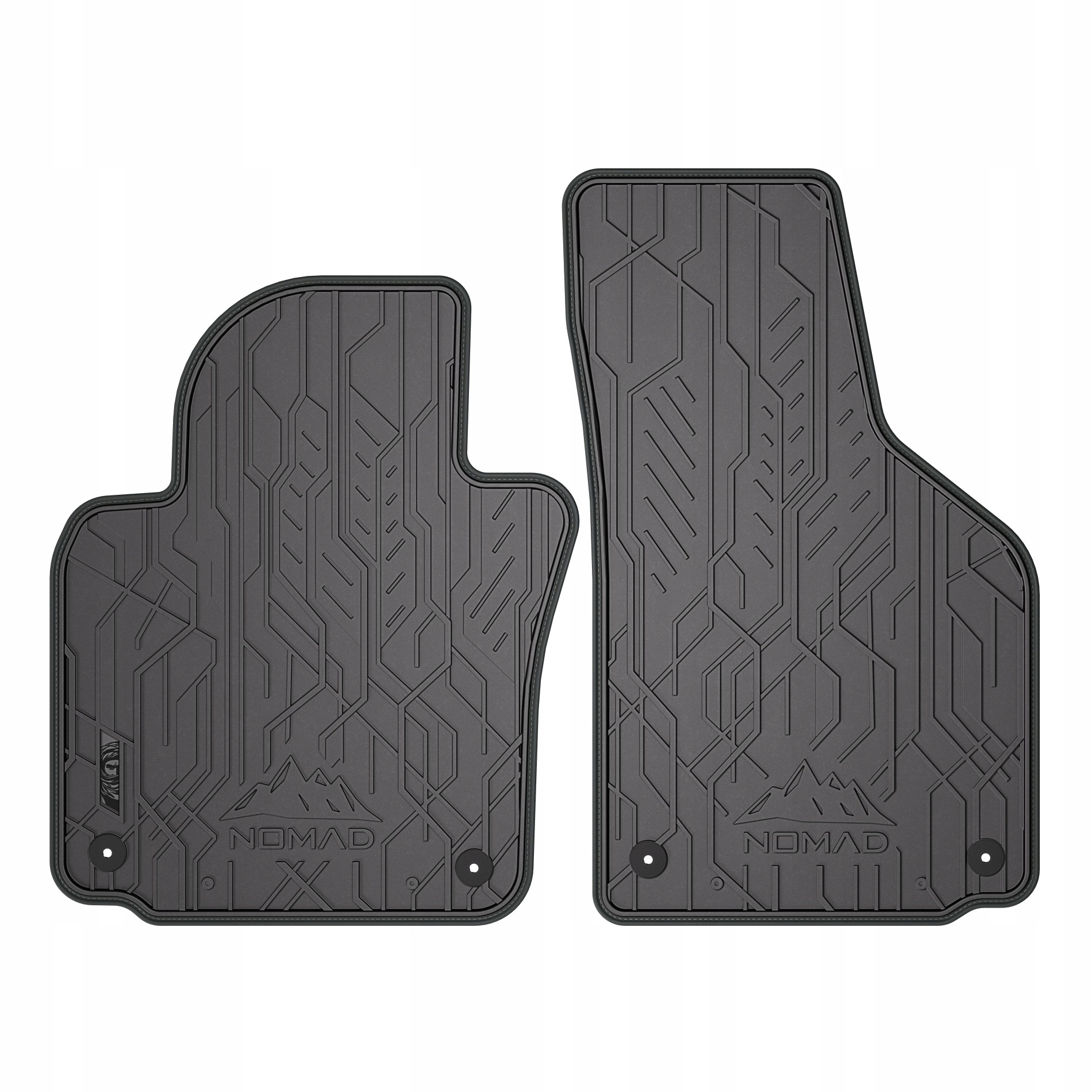 Gumové koberce Nomad Seat Leon II 2005-2012 šedé