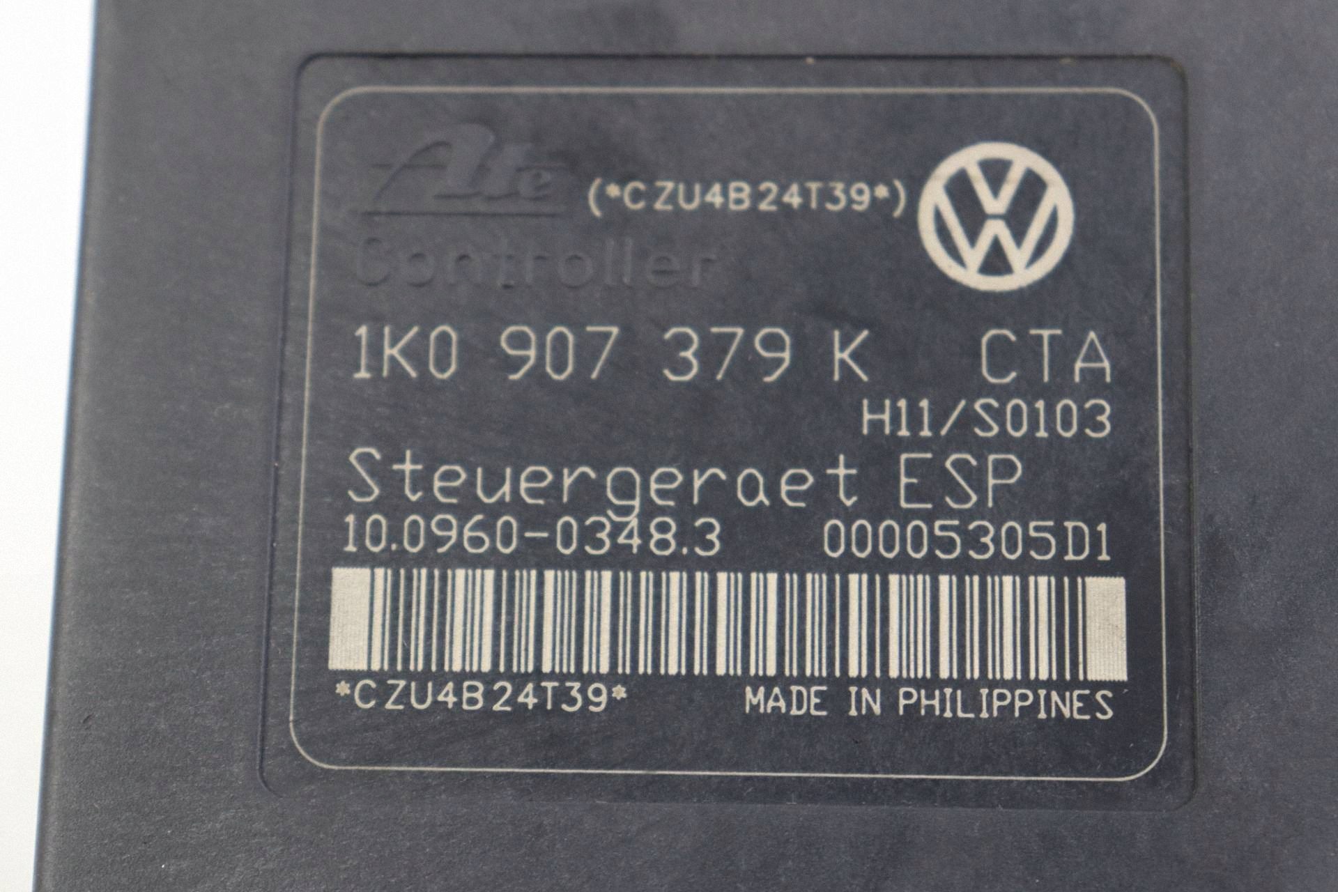 VW GOLF V AUDI A3 8P servo frein unité de commande électronique uce ABS 1K0614517H 1K0907379K