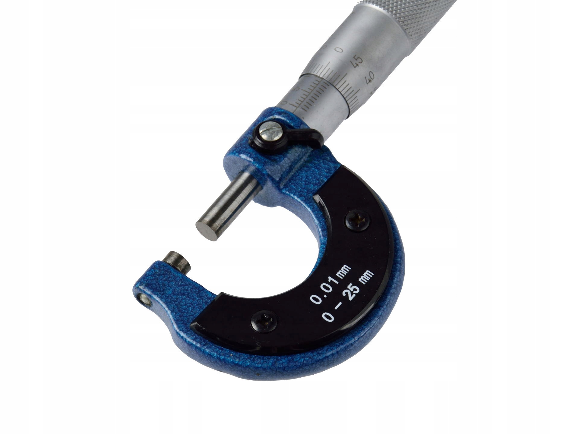 GEKO MIKROMETR ZEWNĘTRZNY ANALOGOWY 0-25mm 0-01mm Z NONIUSZEM G01486 Dokładność pomiaru 0.01 +/- mm