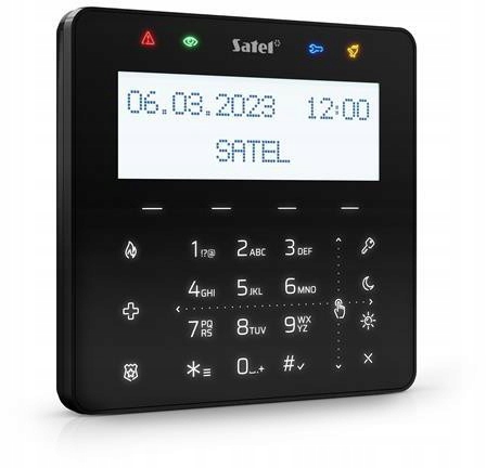 Satel INT-KSG2R-B Manipulátor Dotyková Klávesnica Obrazovka Mifare Čierna