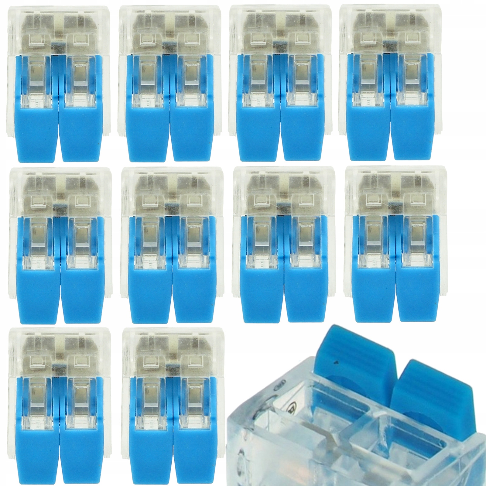 

10x Złączka Szybkozłączka Elektryczna 2P 2x0,2-4mm