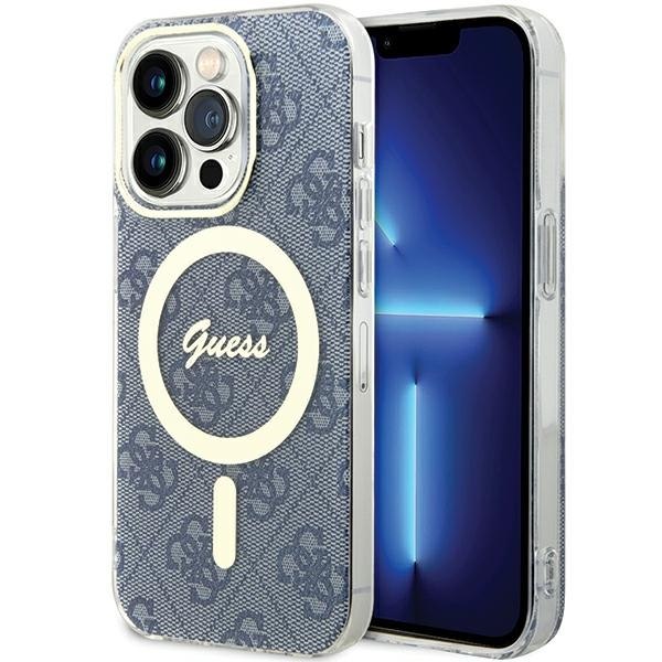 Guess GUHMP15LH4STB iPhone 15 Pro 6.1" niebieski/blue hardcase IML 4G