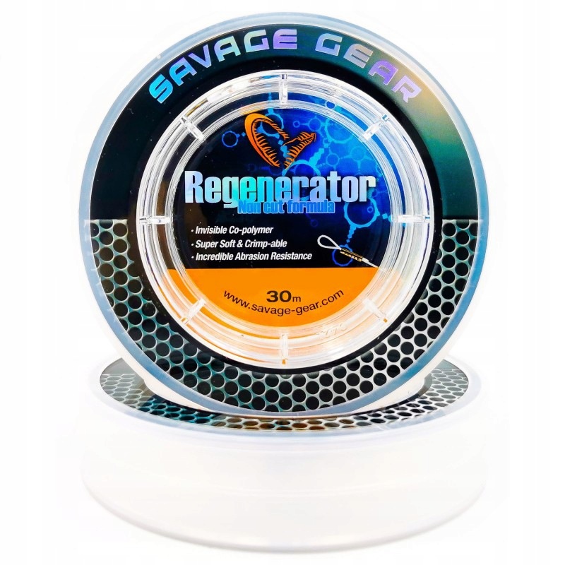 Żyłka Na Przypony Savage Gear Regenerator Mono 30m 0.81mm 33kg 73lb Clear