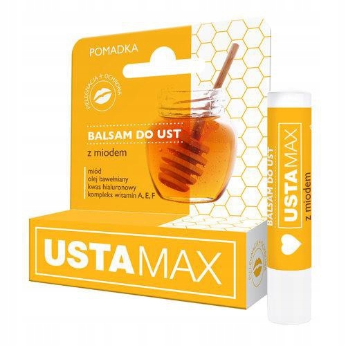 MaXmedical UstaMax Balsam Do Ust Z Miodem 4,9g