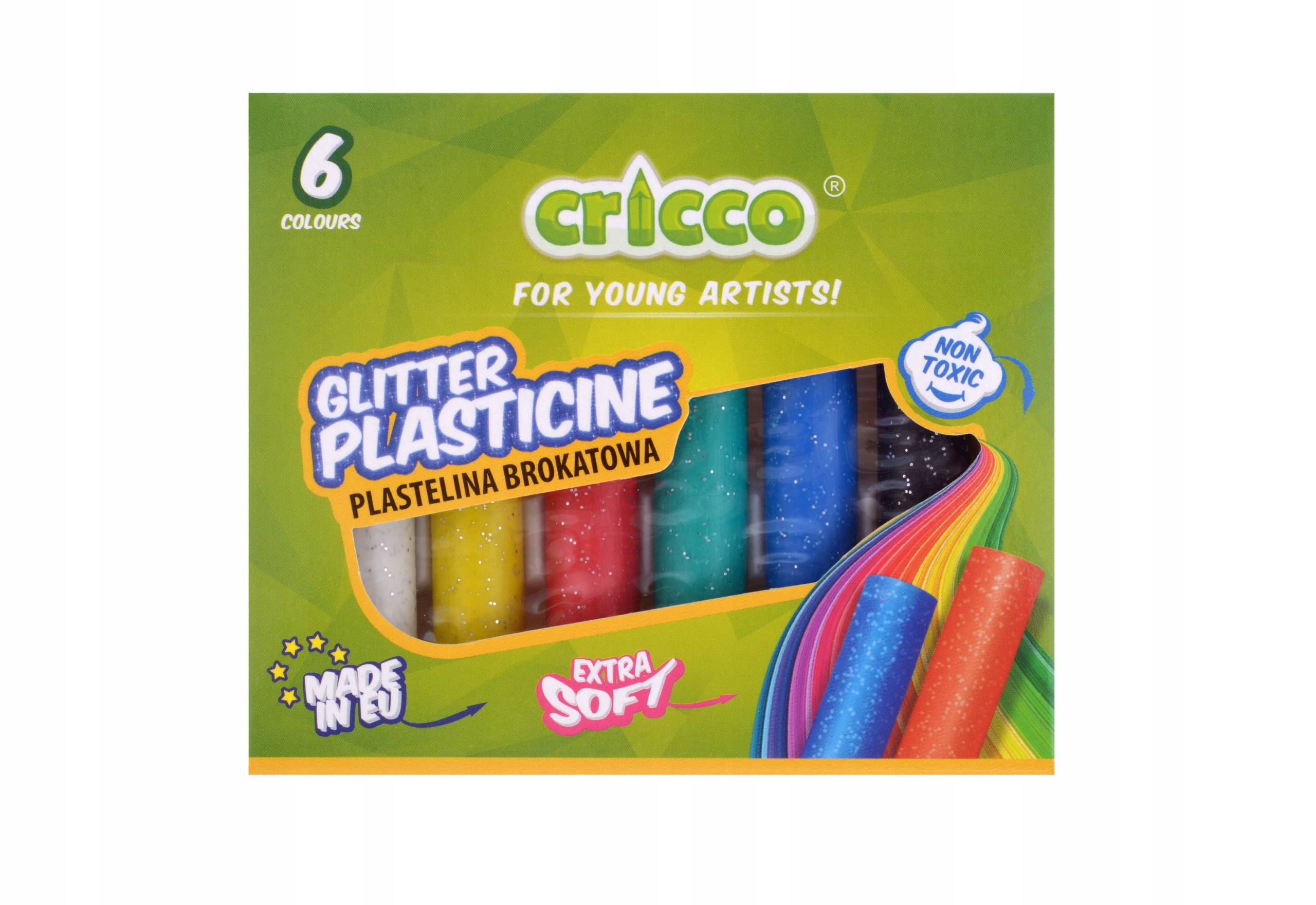 

Plastelina brokatowa Cricco z brokatem
