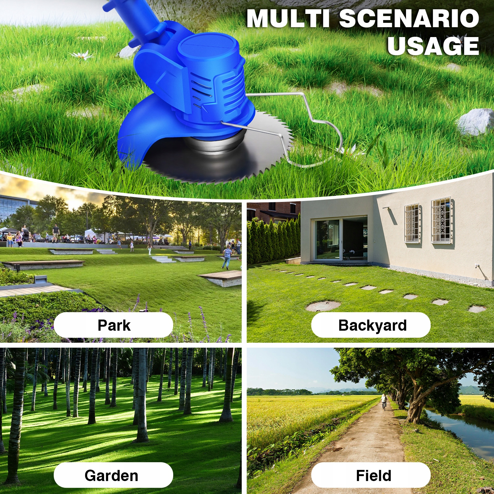 2X AKUMULATOROWA KOSIARKA DO TRAWY OGRODOWEJ BRIVER GŁOWICA KOSIARKI BEZPRZEWODOWA KOSIARKA Rodzaj podkaszarka