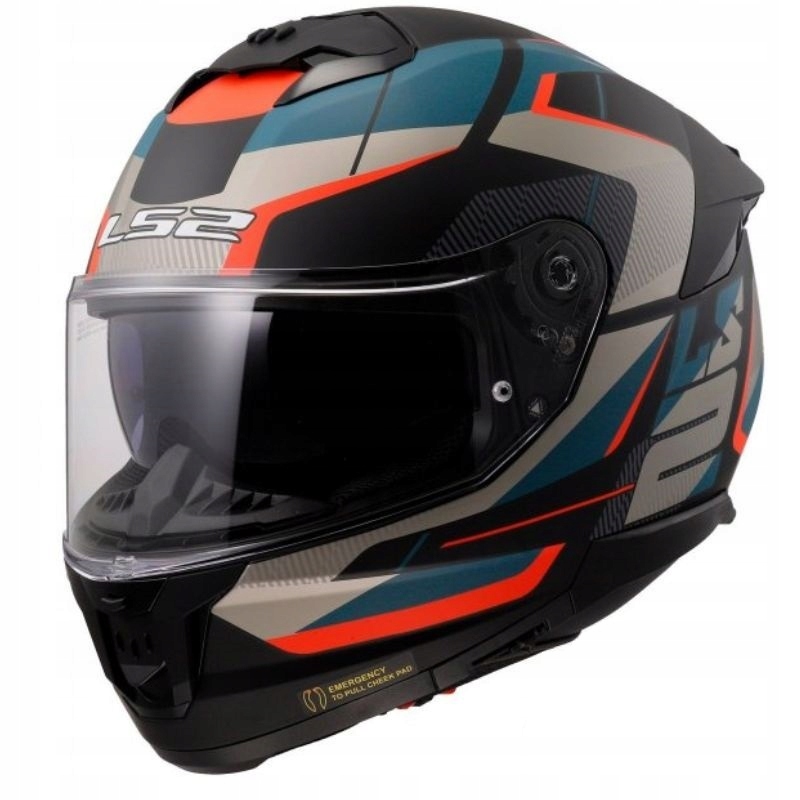 Prilba LS2 FF808 Stream II Road M.black BLUE-06 S