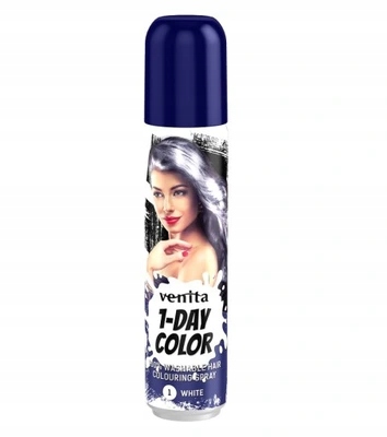 

Venita 1-day color spray do włosów nr1 White biały