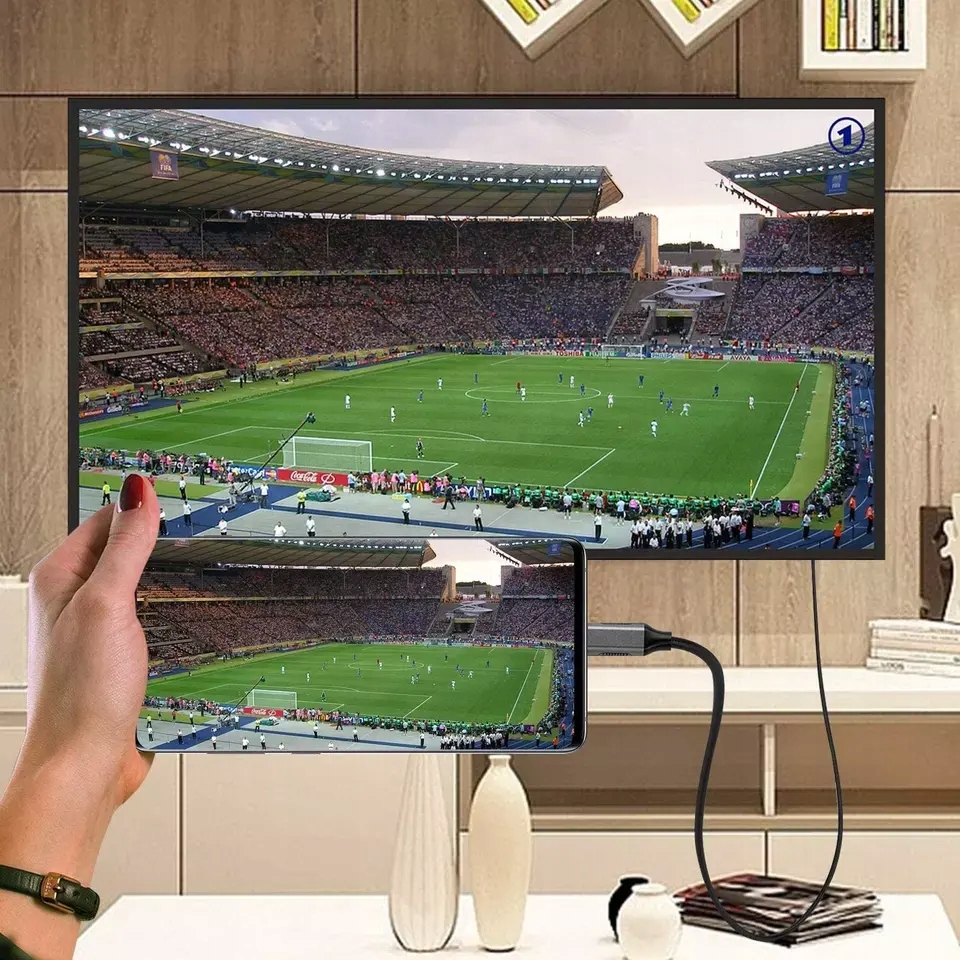 KABEL USB-C HDMI PRZEJŚCIÓWKA ADAPTER HUB USB TYP C DO HDMI MHL 4K 60HZ 2M Długość kabla 1.8 m