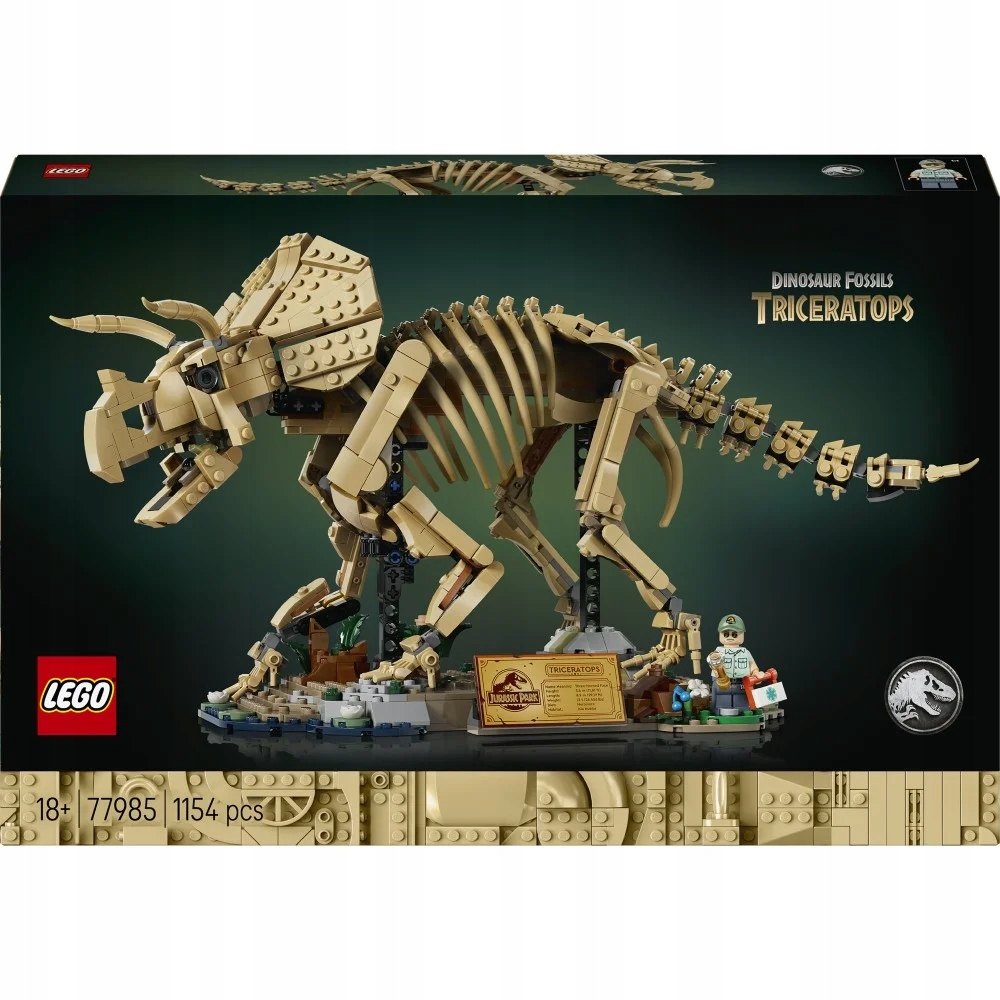 Lego Jurský Svět Kostry dinosaurů: triceratops 77985