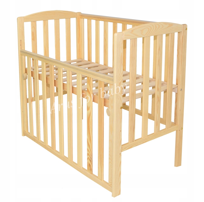 ŁÓŻECZKO Z OPUSZCZANYM BOKIEM 100X50 +MATERAC -NAT Marka Aruś