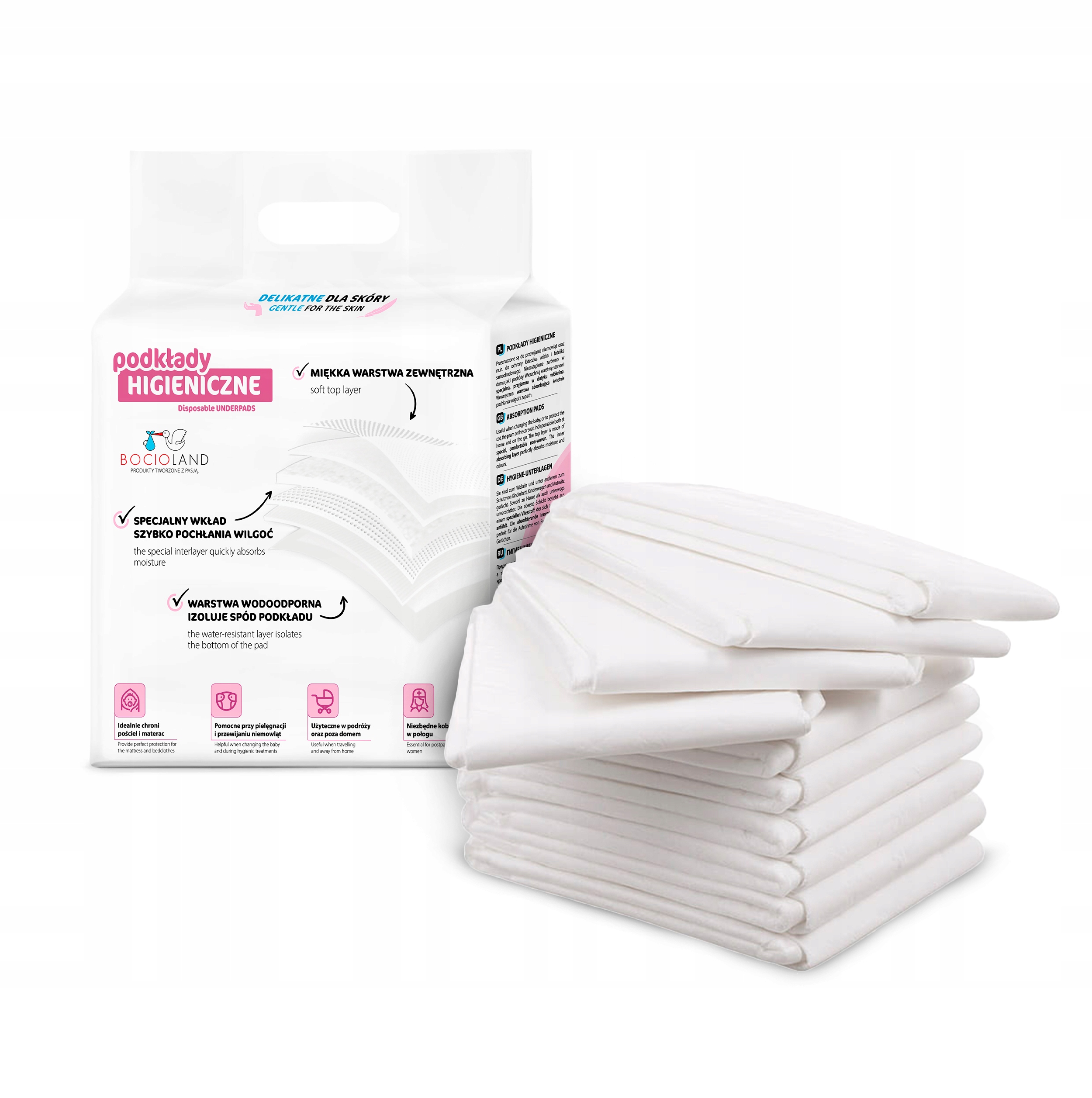 Podkłady jednorazowe 40x60 10szt BOCIOLAND Kod producenta BOC0150