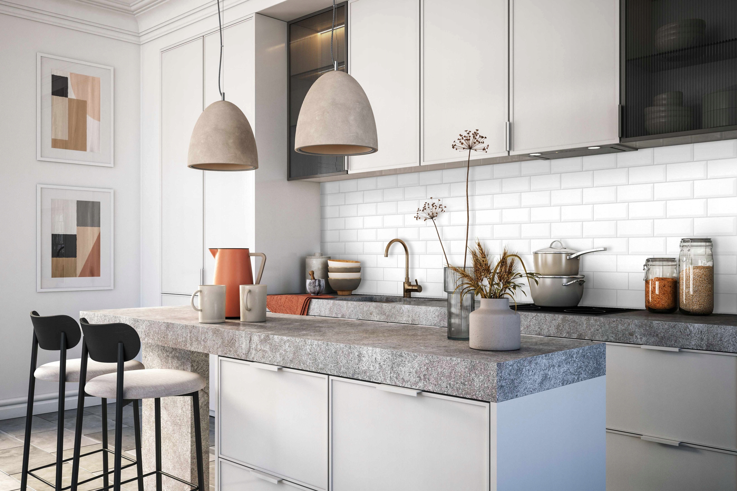 Panel dekoracyjny PVC (pastelowe kafelki) Grubość 2 mm