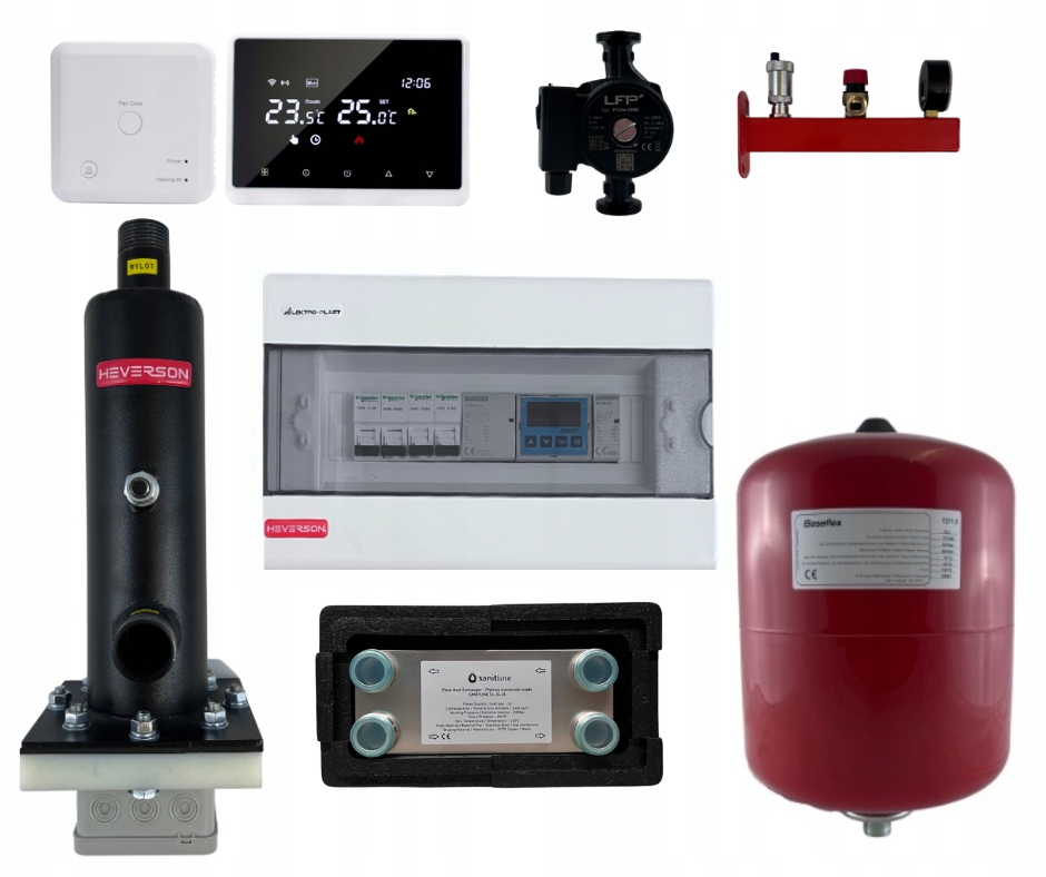 Montážny set Heverson 25 kW Jednoúčelový Silný systém vykurovania