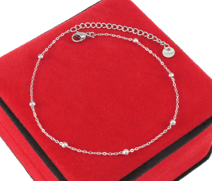 

Bransoletka Srebrna Na Nogę Stal 316 L Kulki