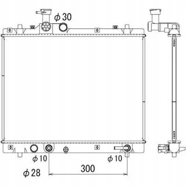 Chłodnica Suzuki Swift 2010-