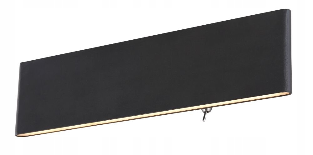 12W Led nástenná lampa Siegfried čierno-biela s opalizovaným akrylom