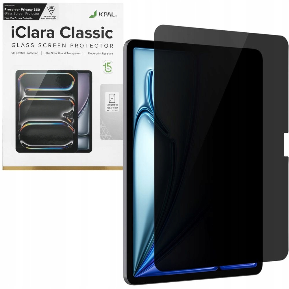 Sklo Privatizační Jcpal pro iPad Air 11 M4 2026 /M3 2025, Privacy Screen