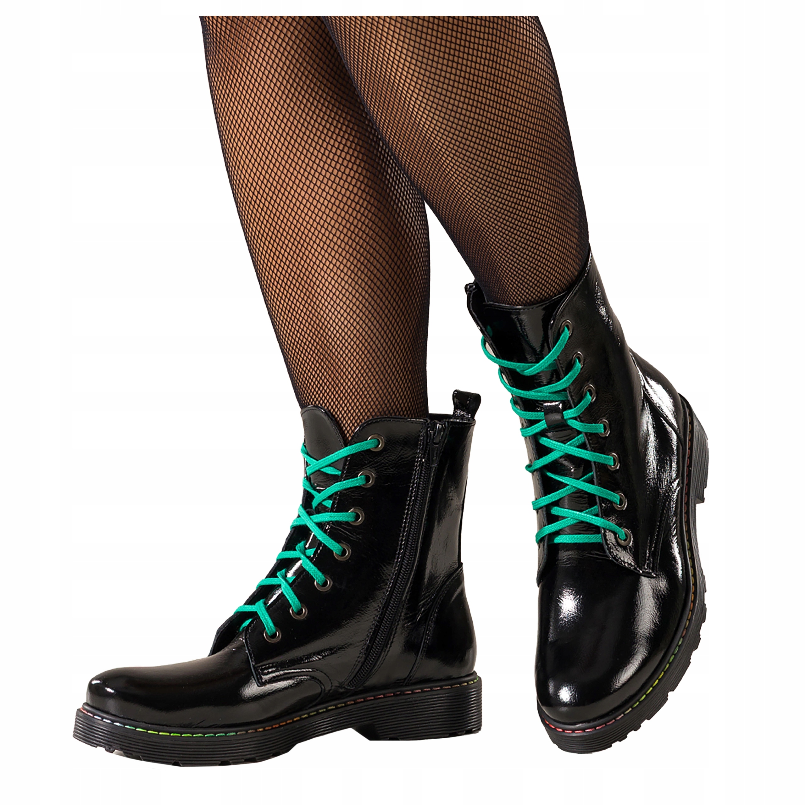 dámské kotníkové boty Kožené Černé Stylové Kanady Silná podrážka Na Podzim vel. 38