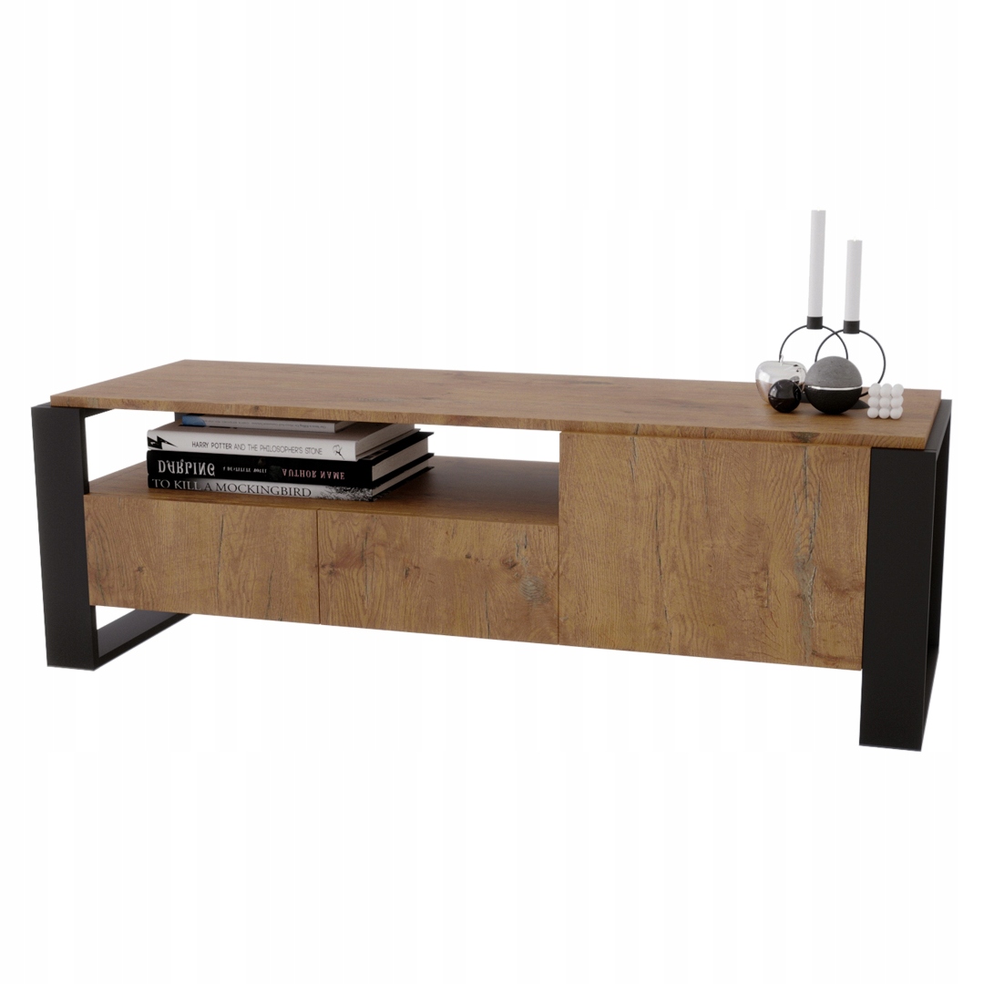 

Szafka szafa Rtv stolik Kaja Dąb Retro Loft 152 cm