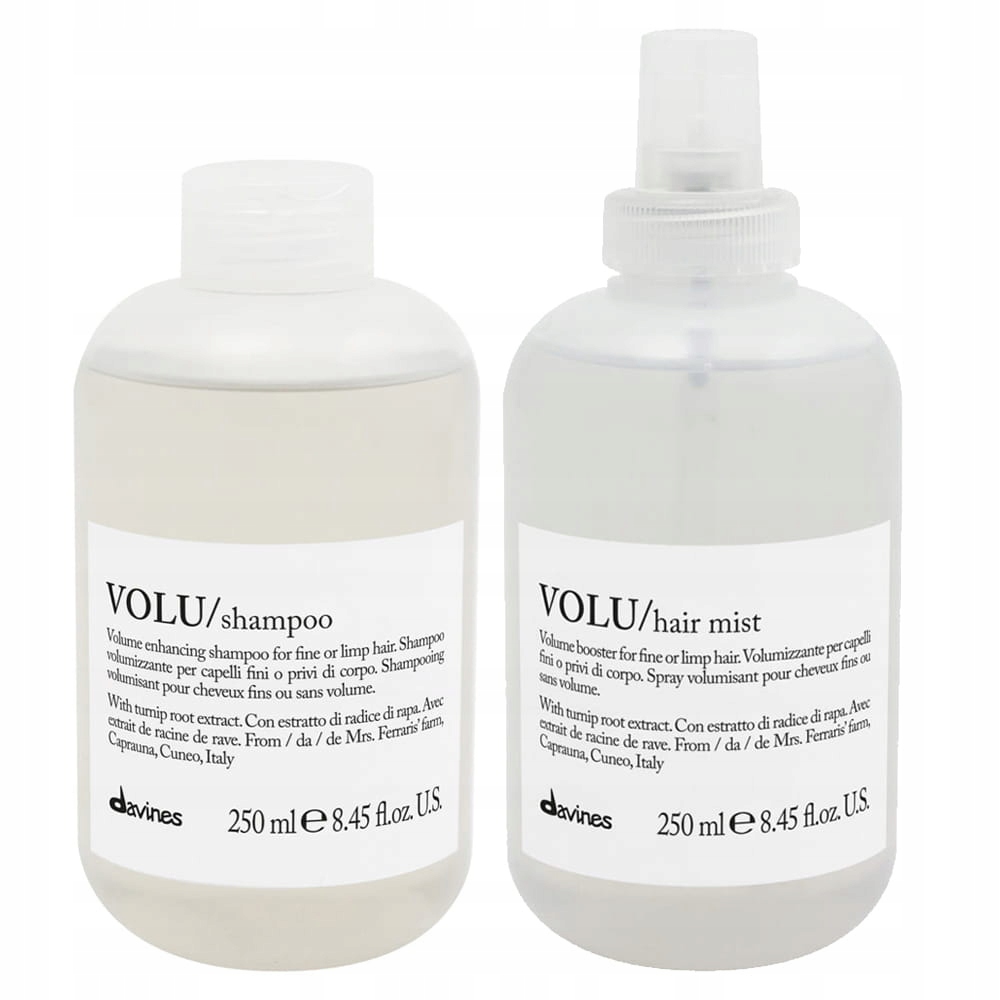 Davines Volu sada dodávající objem jemným a jemným vlasům