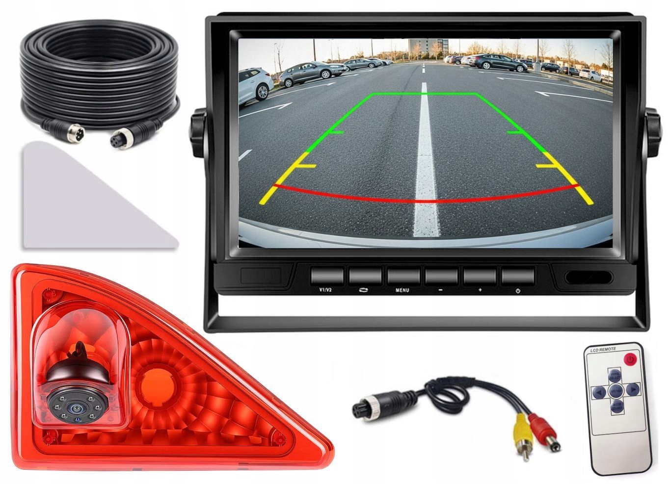 Monitor Cúvacej Kamery Renault Master 2010-2023 Hd Fisheye 170 Stupňov
