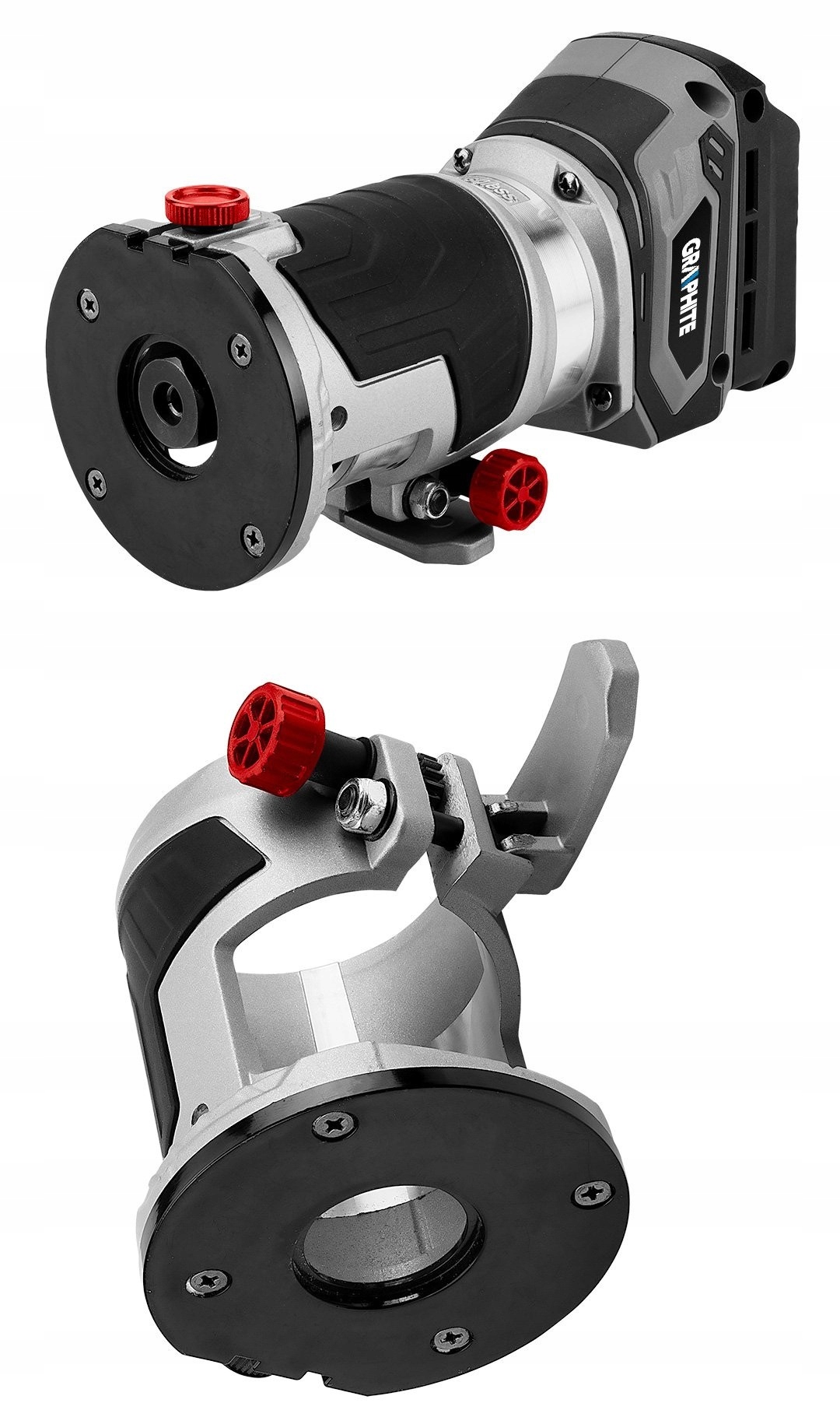 GRAPHITE Frezarka bezszczotkowa akumulatorowa 18V regulacja głębokości Informacje dodatkowe regulacja obrotów