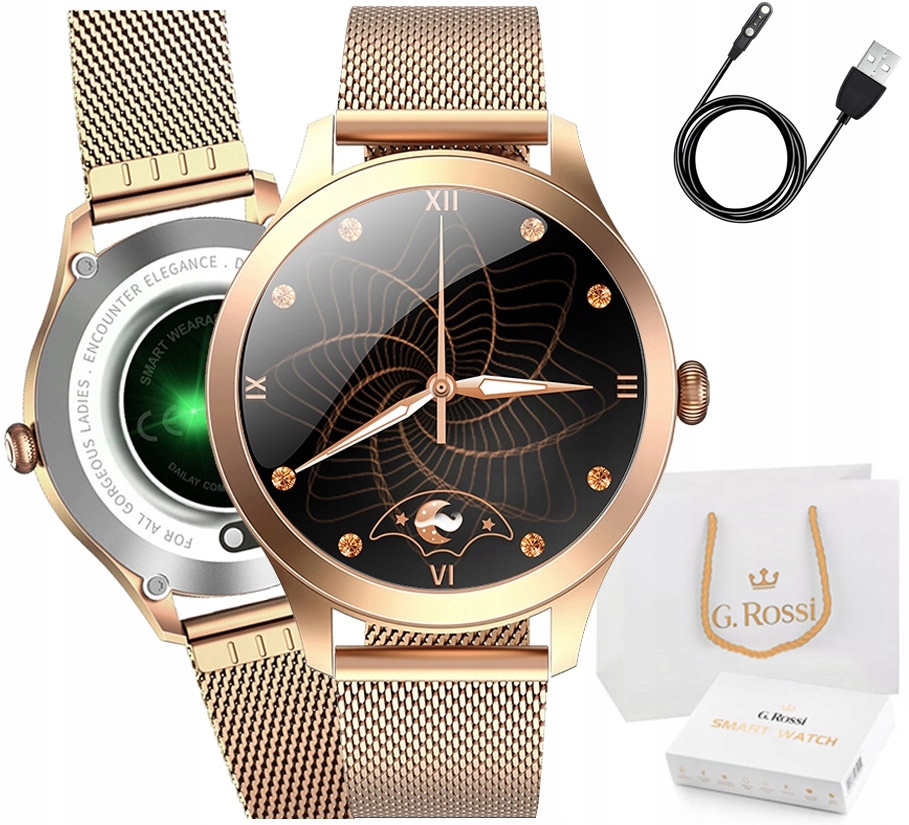 Hodinky G. Rossi Chytré Hodinky Dotykové Ovládání Sms Kroky Puls