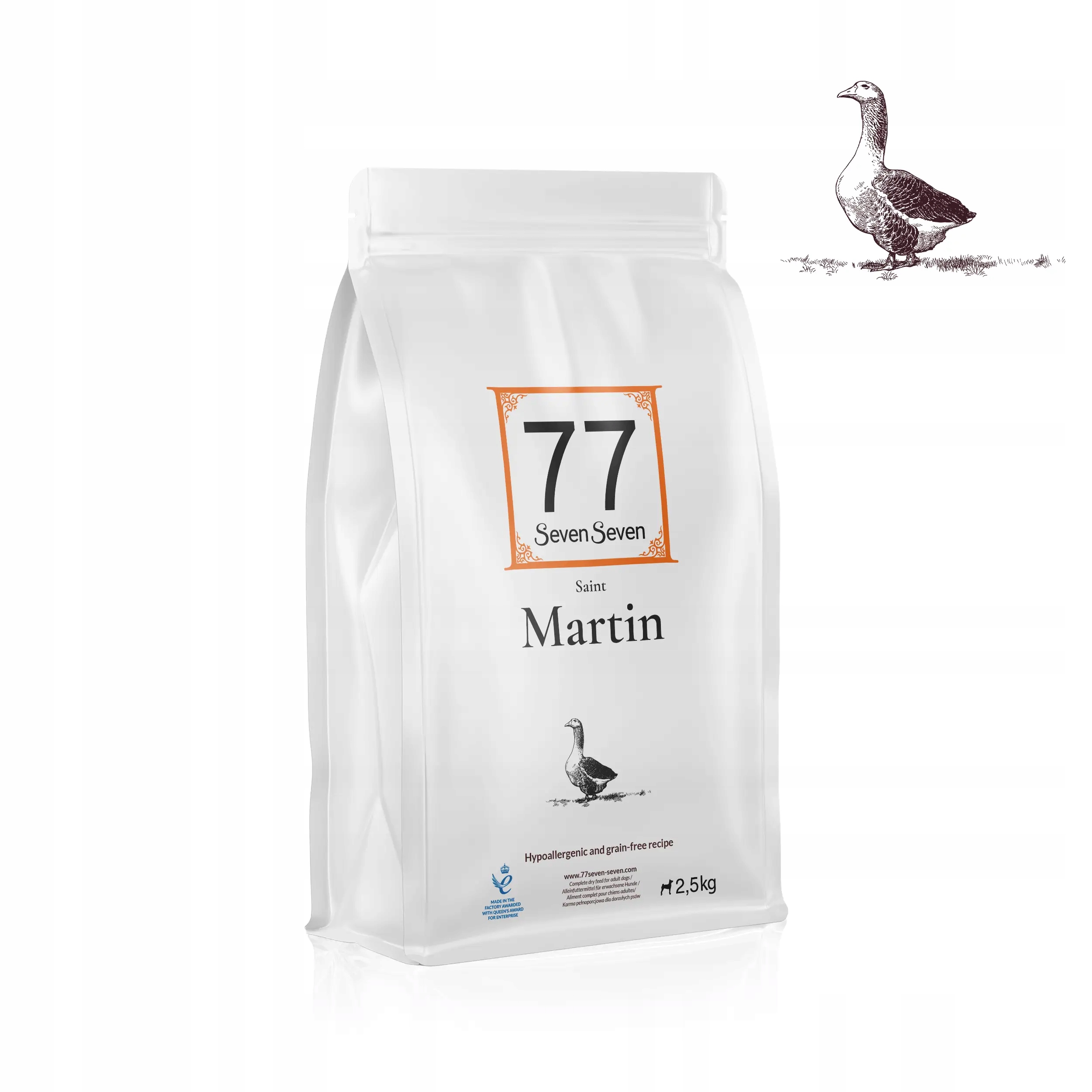 77 Saint Martin suché krmivo Husa se zeleninou a ovocem 2,5 kg