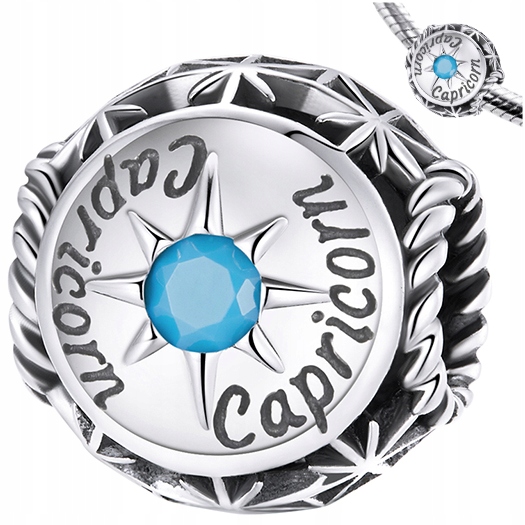 

Charms Koziorożec Znak Zodiaku koralik srebro 925