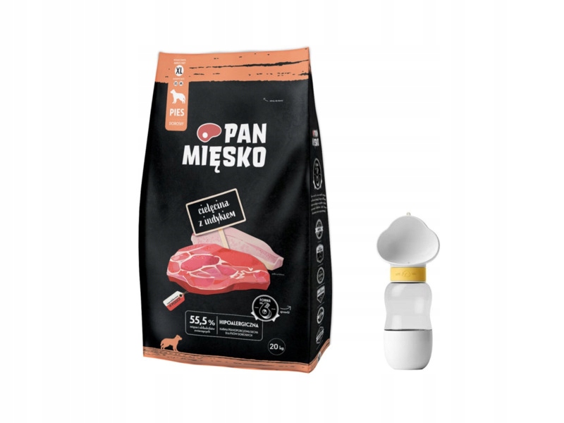 Karma dla psa Pan Mięsko Cielęcina z Indykiem 20 kg Butelka Petique