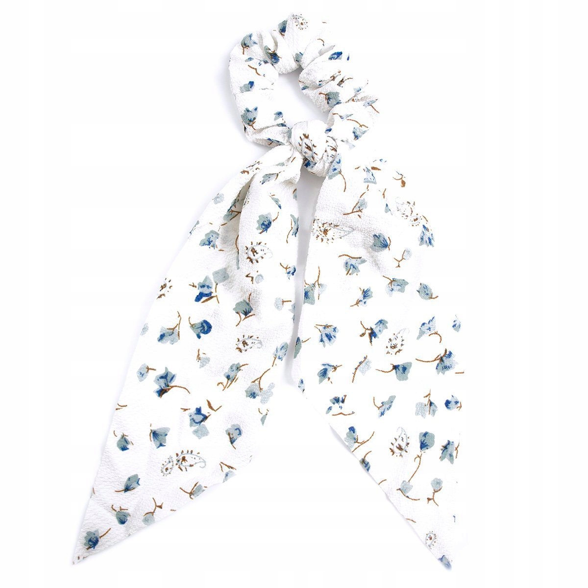 GUMKA do włosów APASZKA scrunchies BIAŁA kwiaty Marka Miss Glow