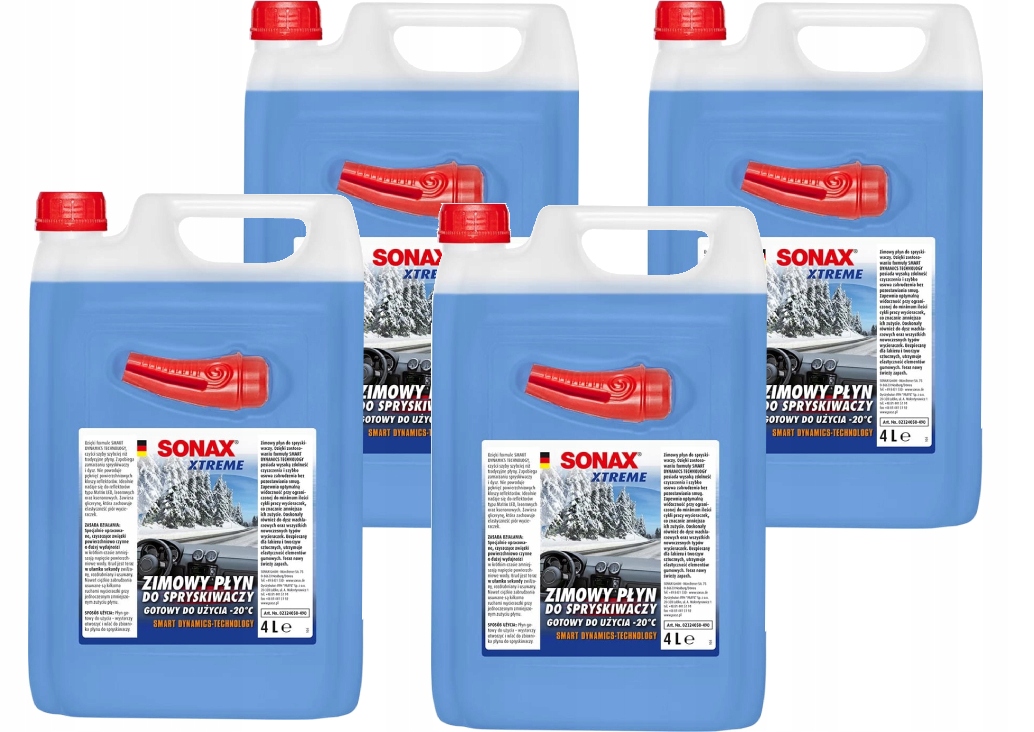 Sonax Xtreme Zimowy Płyn Do Spryskiwaczy Z Lejkiem -20°C 4x 4L 16L