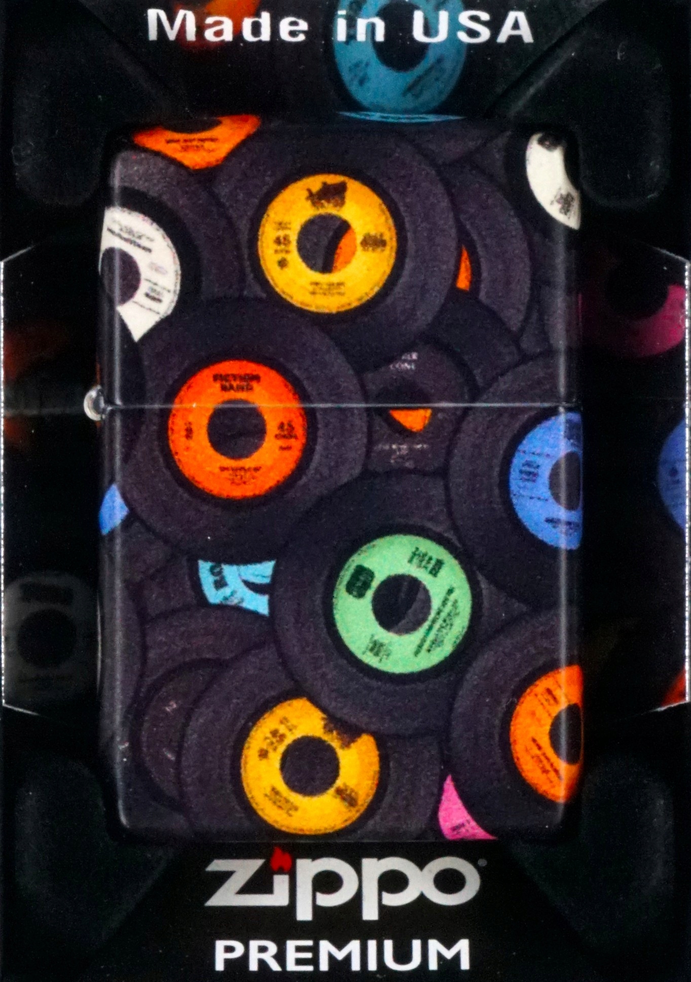 Zapalovač Zippo Records Design Větruodolný benzínový