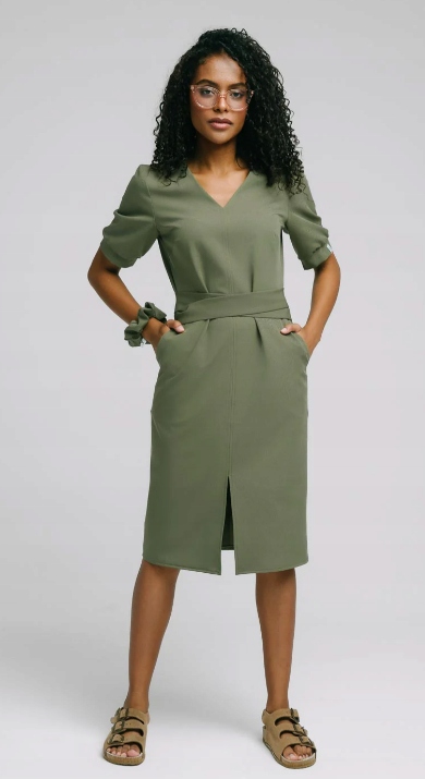 Šaty Lékařská Spawear Kate Zelená Olivová XXL