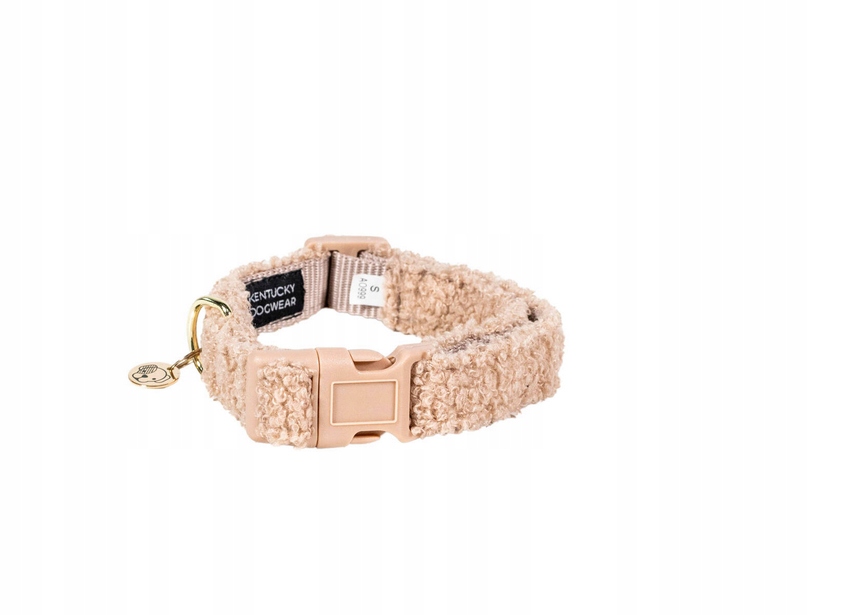 Levně Obojek pro psa Teddy Fleece Kentucky béžový L