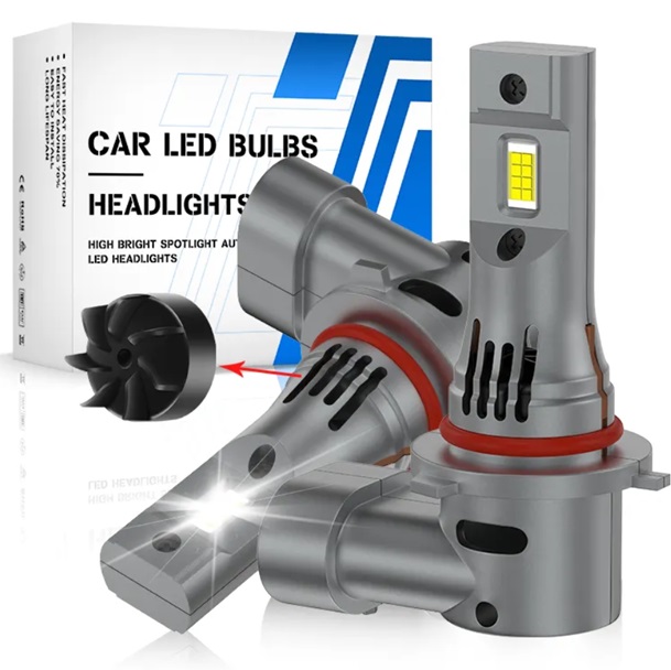 Žárovky HB3 9005 Led 1:1 Canbus 6500K Velmi Silné 2 Kusy