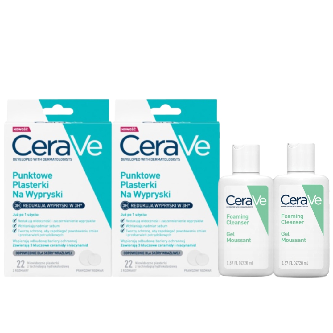 CeraVe Punktowe plasterki na wypryski 22szt. x2