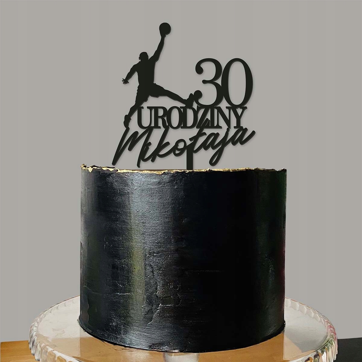 TOPPER KOSZYKÓWKA KOSZYKARZ BASKETBALL TORT SREBRO Kolor srebrny