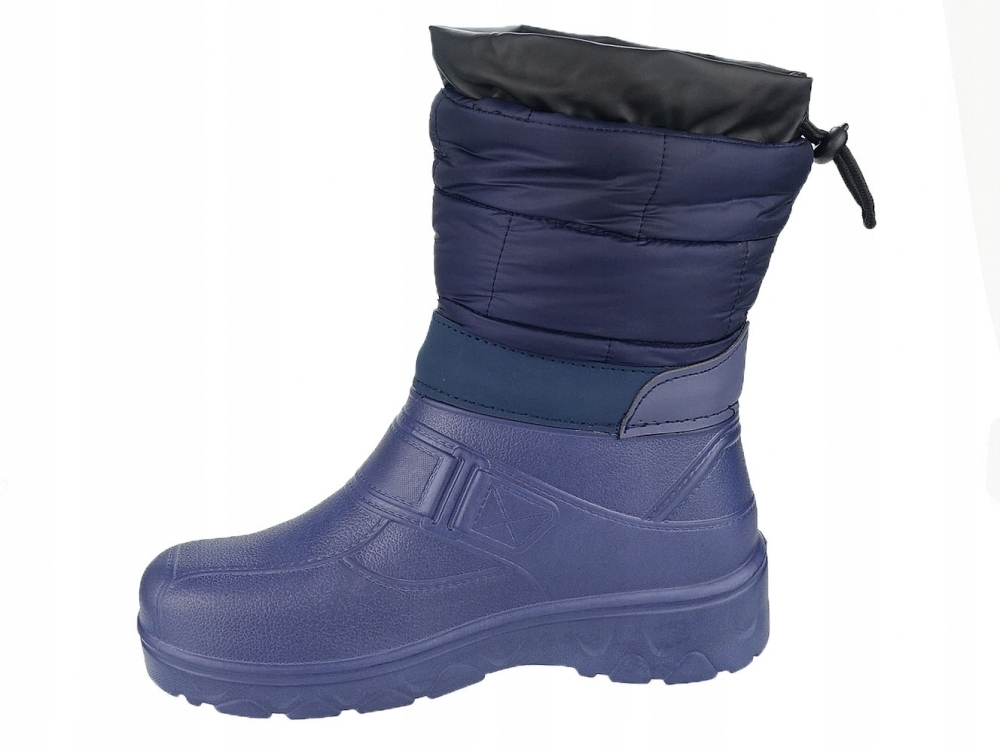 ŚNIEGOWCE DAMSKIE ZIMOWE KALOSZE KOZAKI LEKKIE EVA PIANKOWE OCIEPLANE Kolor niebieski