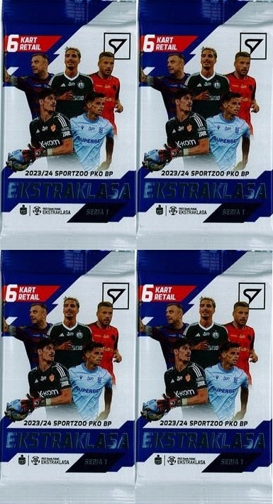 4 SASZETKI Z KARTAMI PKO BP EKSTRAKLASA 2023/24 seria 1