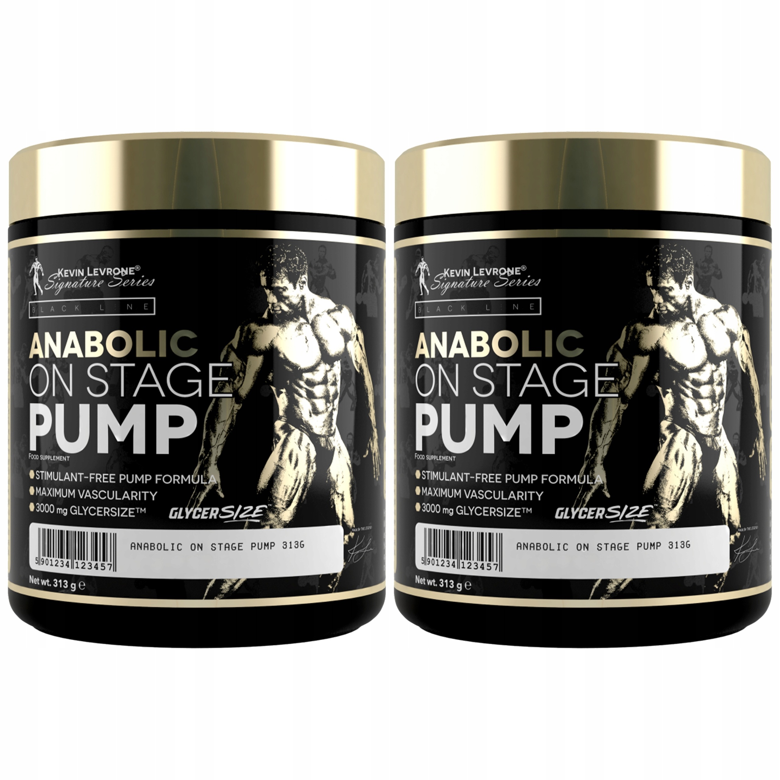 2x Kevin Levrone Anabolic On Stage Pump 313g Předtréninková Svalová Pumpa