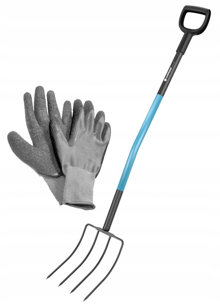 Vidle 4 zuby 23 cm z borové oceli s kompozitní násadou 100 cm 40-223