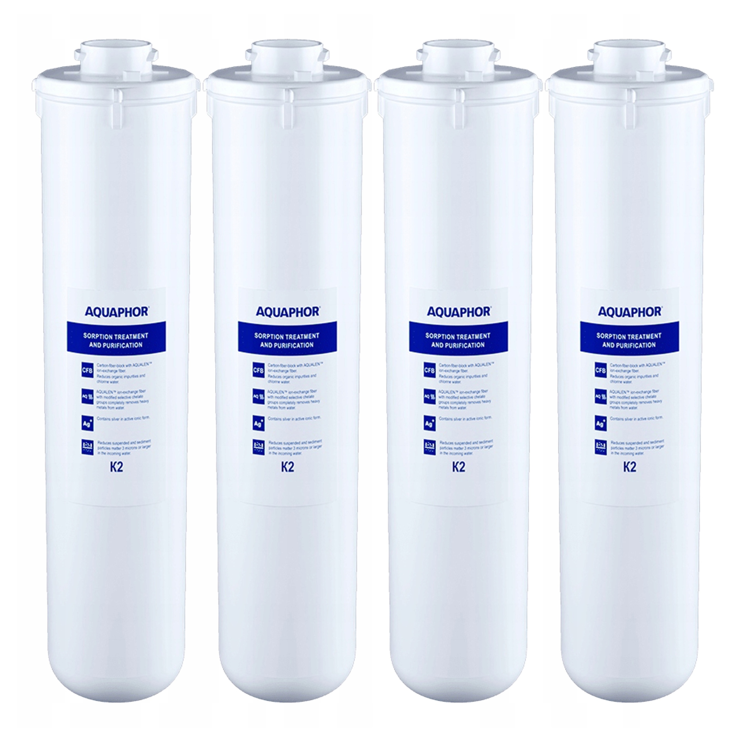 Filtračná vložka Aquaphor K2 vymeniteľná do filtra pod umývadlo 4ks