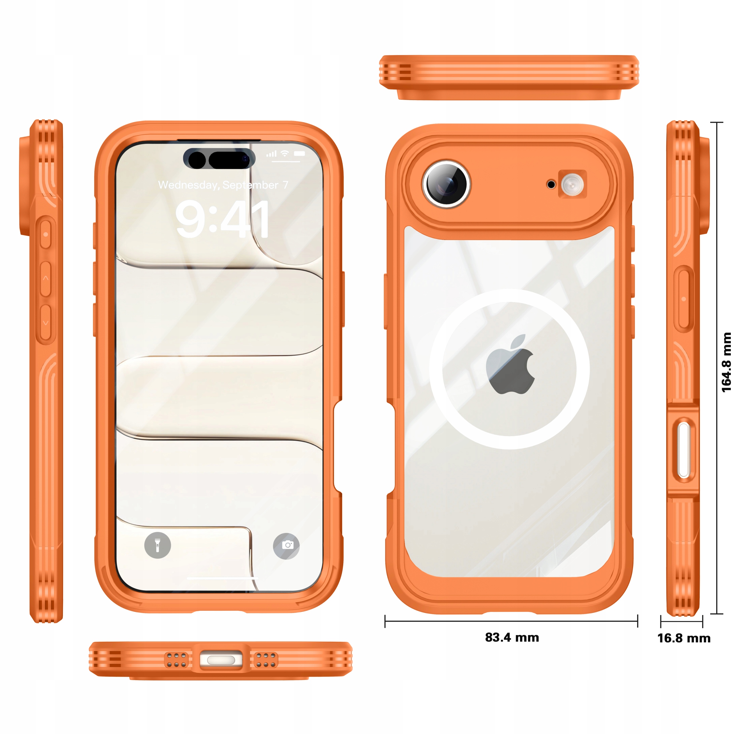 Exoguard Case Etui 360° Magsafe Wytrzymała Obudowa Apple iPhone 17 Air
