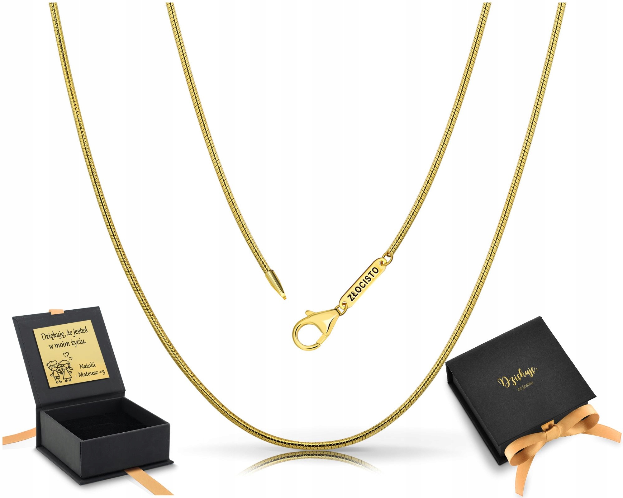 Pozlacený řetízek pro ženy, lanko Žilka, snake 45 cm stříbro 925