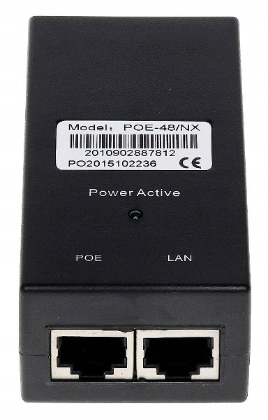

Zasilacz PoE 48V 24W standard Ieee 802.3at