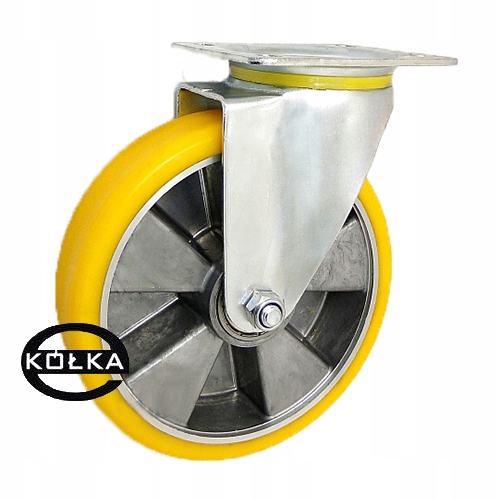Kolečko 200 mm alum – polyuretan, nosnost 300 kg